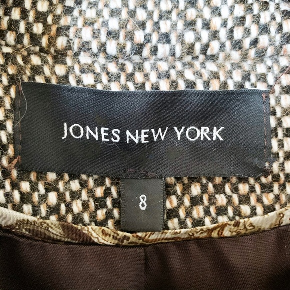 Jones New York Wool Tweed Long Overcoat - Picture 6 of 7